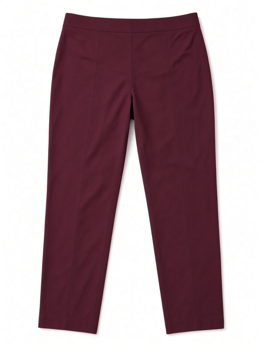 croft & barrow womans Straight-Leg Chinos in Burgundy